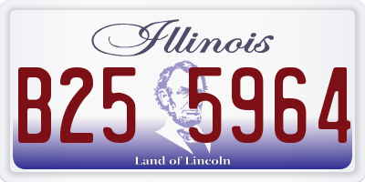 IL license plate B255964