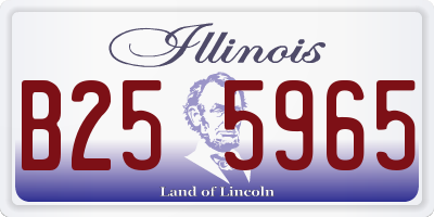 IL license plate B255965