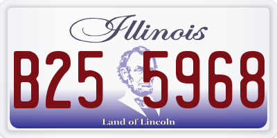 IL license plate B255968