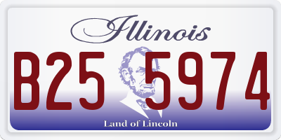 IL license plate B255974
