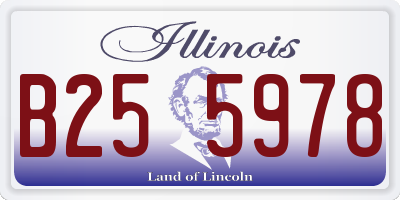 IL license plate B255978