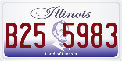 IL license plate B255983