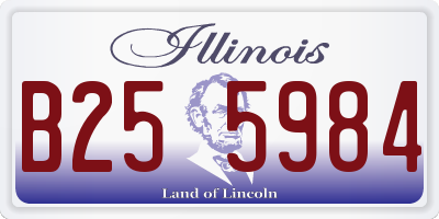 IL license plate B255984