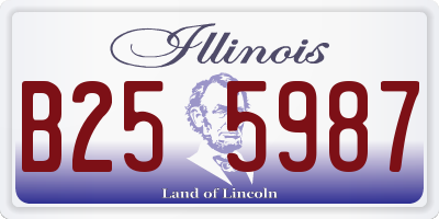 IL license plate B255987