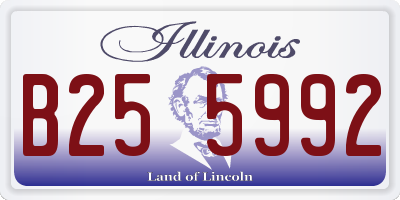 IL license plate B255992