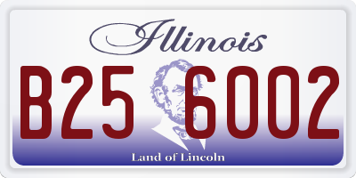 IL license plate B256002