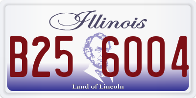 IL license plate B256004