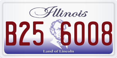 IL license plate B256008