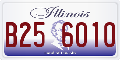IL license plate B256010