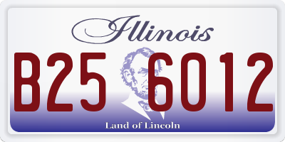 IL license plate B256012