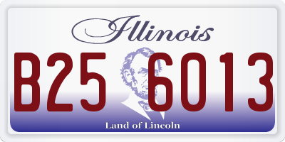 IL license plate B256013