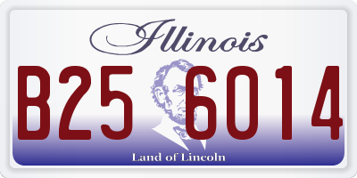 IL license plate B256014