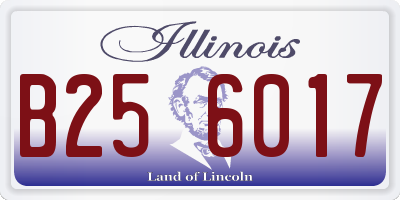 IL license plate B256017
