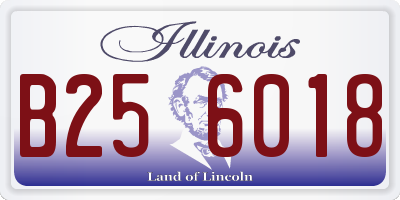 IL license plate B256018