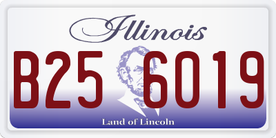 IL license plate B256019