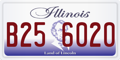 IL license plate B256020