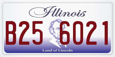 IL license plate B256021
