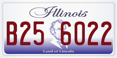 IL license plate B256022