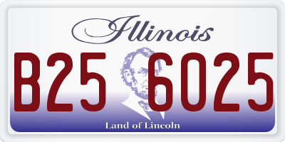IL license plate B256025