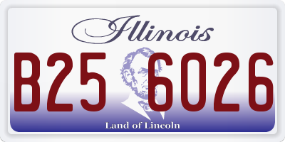IL license plate B256026