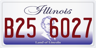 IL license plate B256027