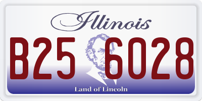 IL license plate B256028