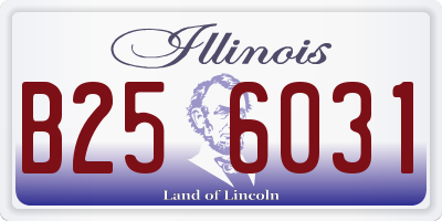 IL license plate B256031