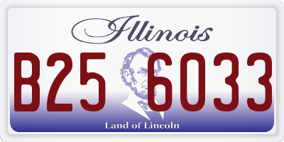 IL license plate B256033