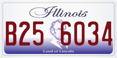 IL license plate B256034