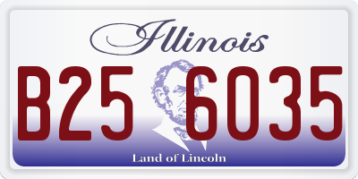 IL license plate B256035