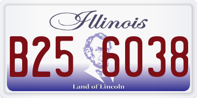 IL license plate B256038