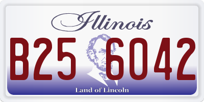 IL license plate B256042