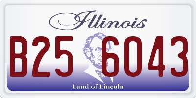 IL license plate B256043