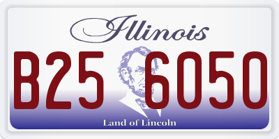 IL license plate B256050