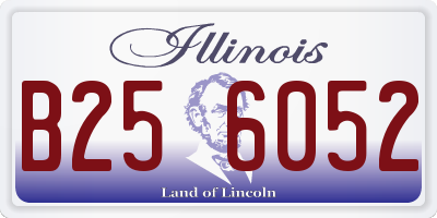IL license plate B256052