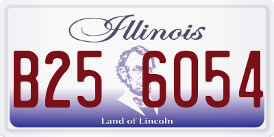 IL license plate B256054