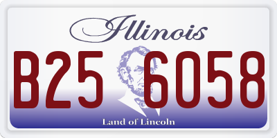 IL license plate B256058