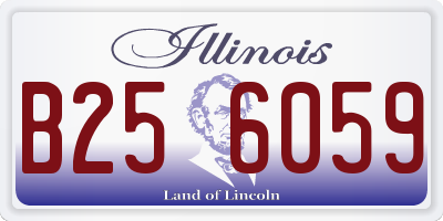 IL license plate B256059