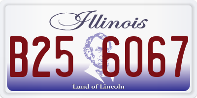 IL license plate B256067