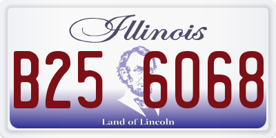 IL license plate B256068