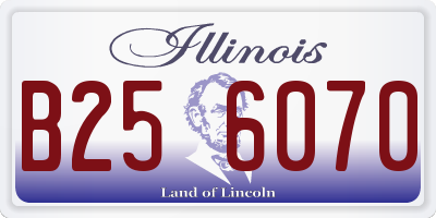 IL license plate B256070