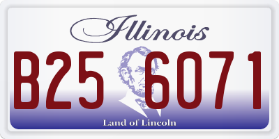 IL license plate B256071