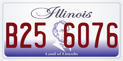 IL license plate B256076