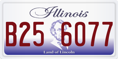 IL license plate B256077