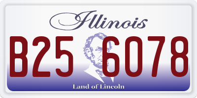 IL license plate B256078