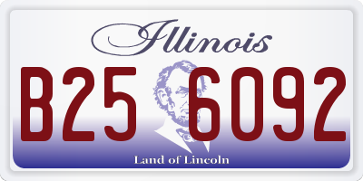 IL license plate B256092