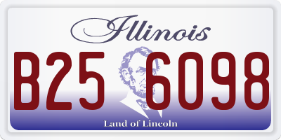 IL license plate B256098