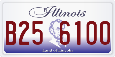 IL license plate B256100