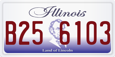 IL license plate B256103