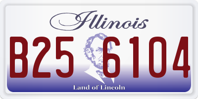 IL license plate B256104